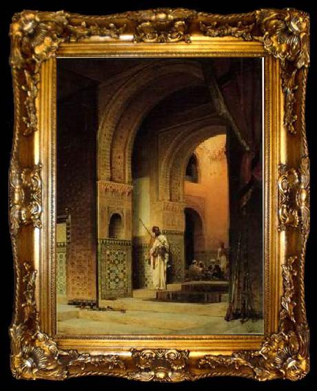 framed  unknow artist Arab or Arabic people and life. Orientalism oil paintings 173, ta009-2